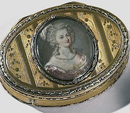 Tabatières et boîtes à portraits de Marie-Antoinette et de la famille royale Boite_11