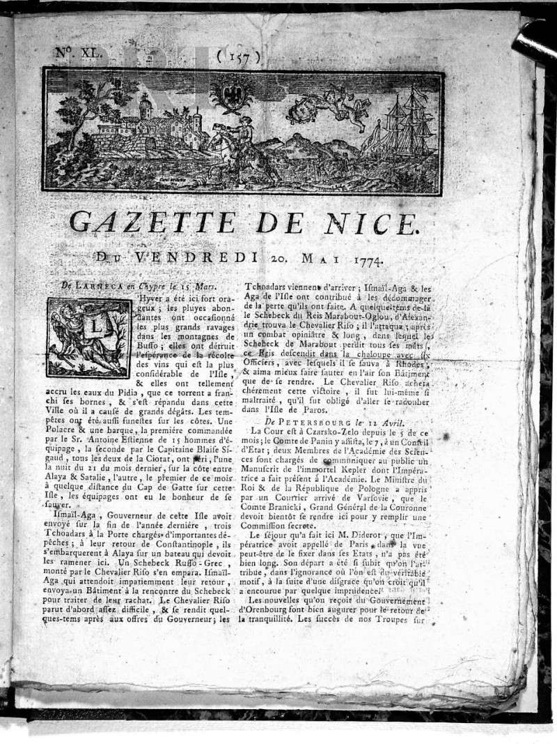 Gazettes du XVIIIème siècle numérisées P_gn_710