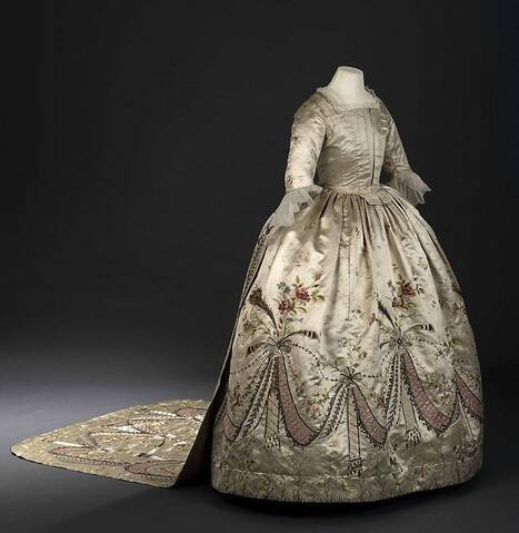 Robe attribuée à Mlle Bertin pour Marie-Antoinette (Royal Ontario Musuem)