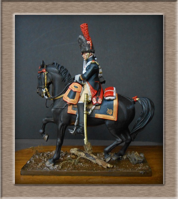 cheval - Grenadier a cheval Garde Impériale (Maréchal des logis ) Métal Modèles 54mm 74_38111