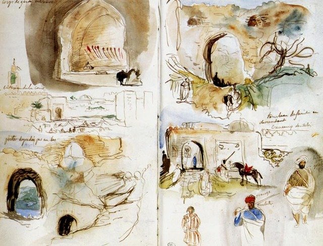 Exposition des carnets de Delacroix au Maroc 26414f10