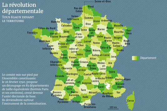 La division de l'espace territorial français  44341212