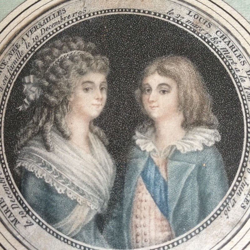 Gravures sur les enfants de Louis XVI et Marie Antoinette _5715