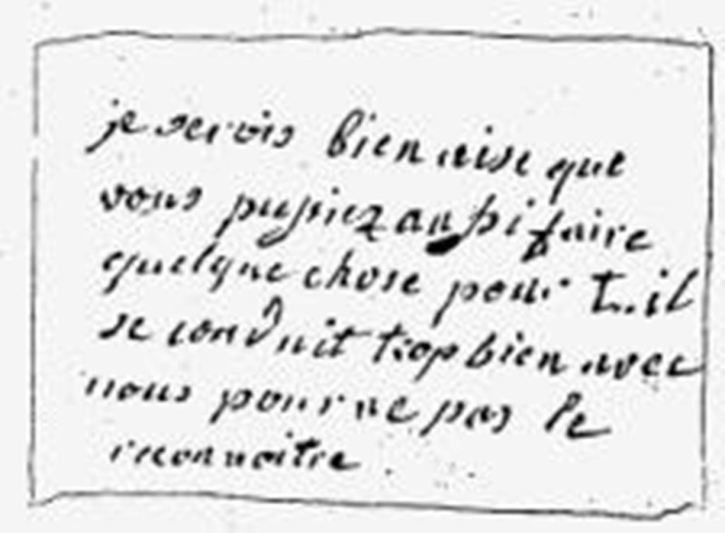 billets de Marie Antoinette au chevalier de Jarjayes Billet21