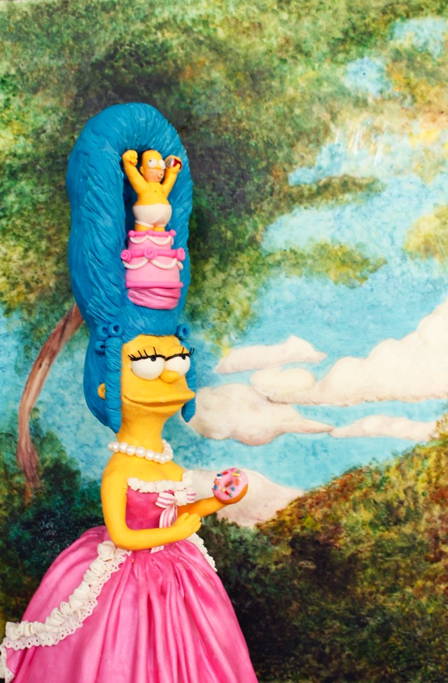 Marge Simpson inspirée par Marie Antoinette Zmar11