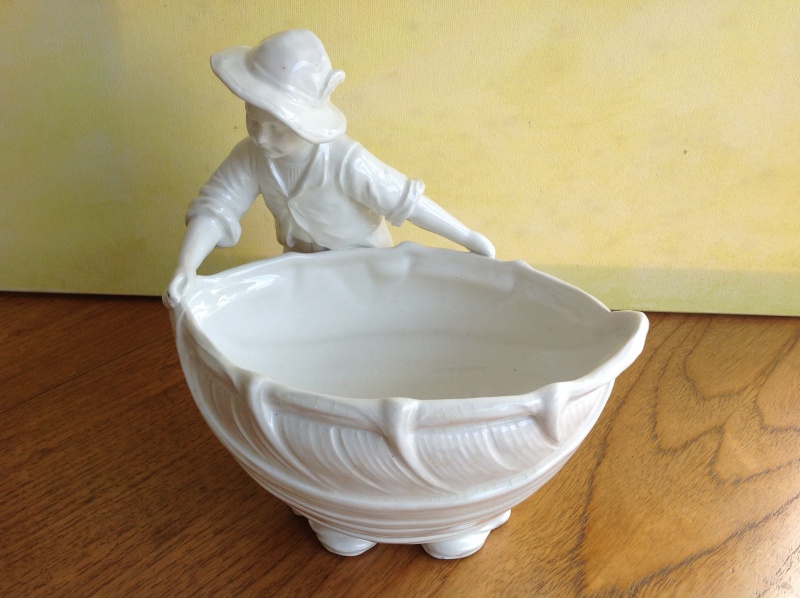 8" Figural planter/vase with marks 2014-192