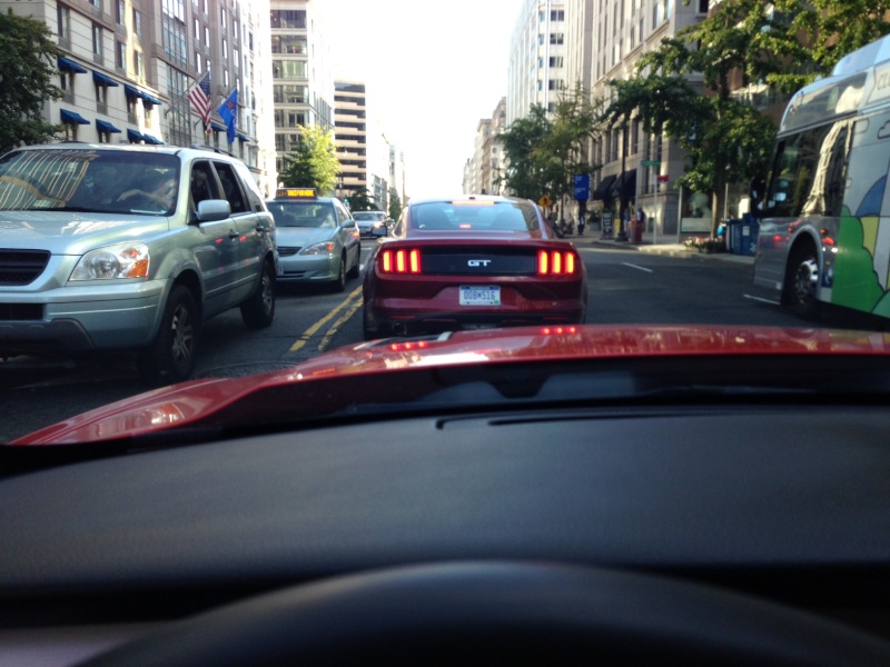 Saw the "First off the assembly line" Mustang 2015 in DC Photo_15