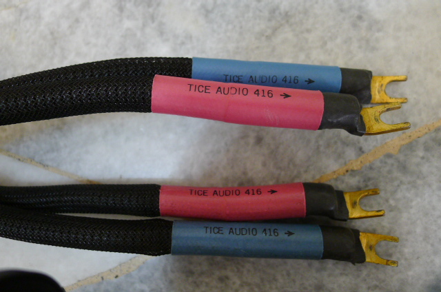 TICE AUDIO 416 Speaker Cable - 2.5m pair (SOLD) P1080913