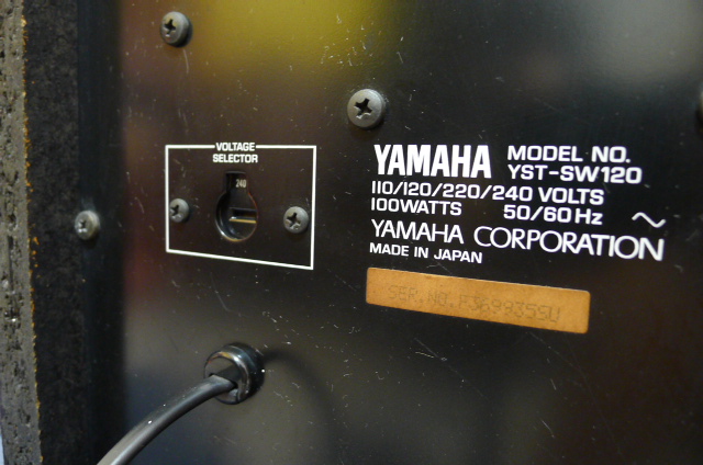 Yamaha Subwoofer YST-SW120 (Used) SOLD P1090418