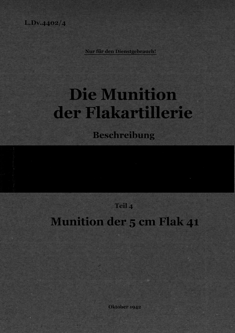 Documentation Allemande munitions d'artillerie L_dv_411