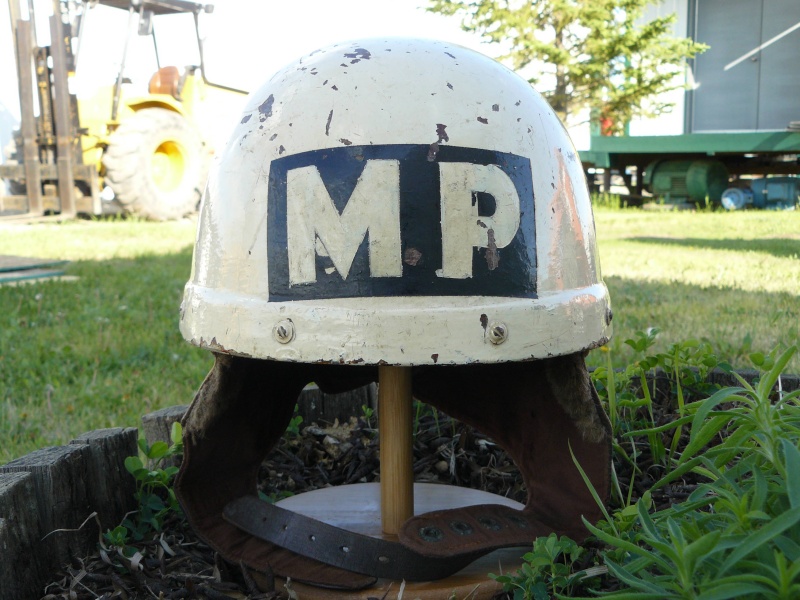  Canadian first pattern fiber Dispatch Rider helmet flashed to the Military Police Pictur28