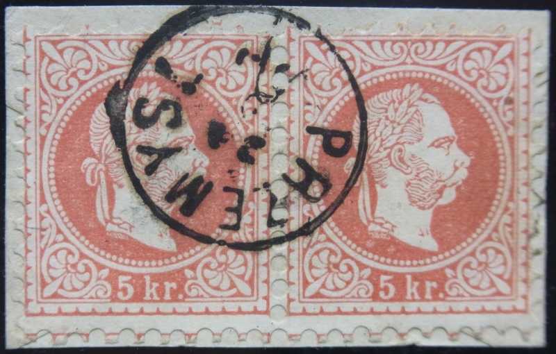 1867 - Fingerhutstempel auf Freimarkenausgabe 1867 Ank_3714