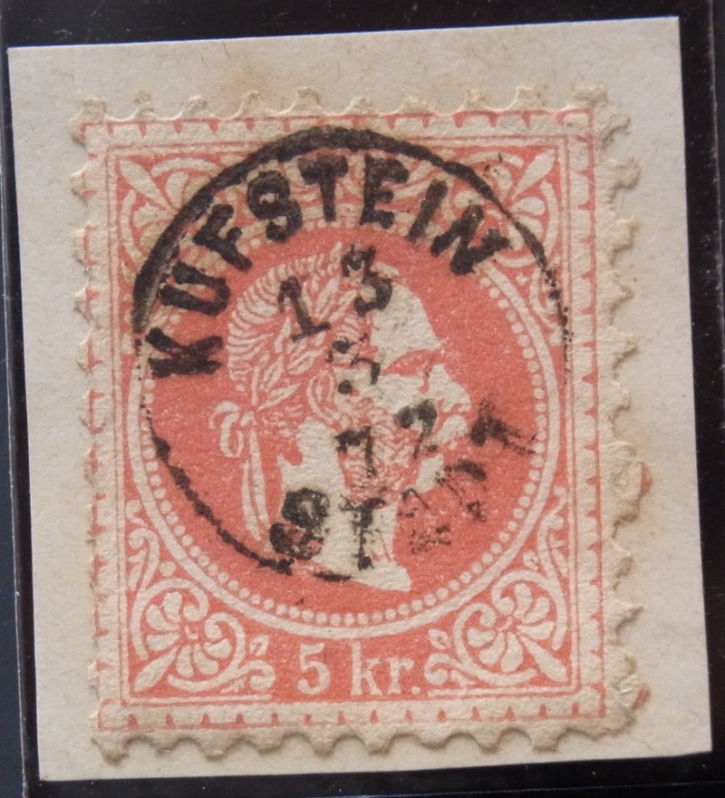 1867 - Fingerhutstempel auf Freimarkenausgabe 1867 Ank_3716