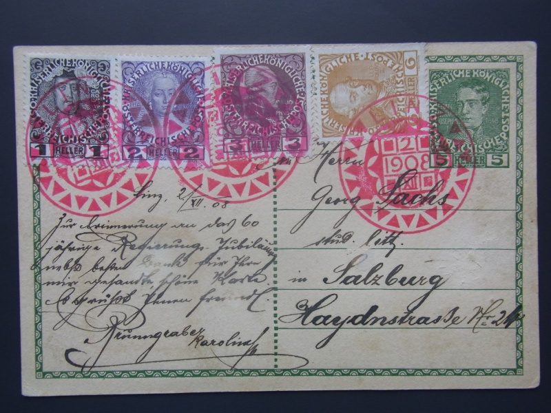 Die Freimarkenausgabe 1908 Revers10