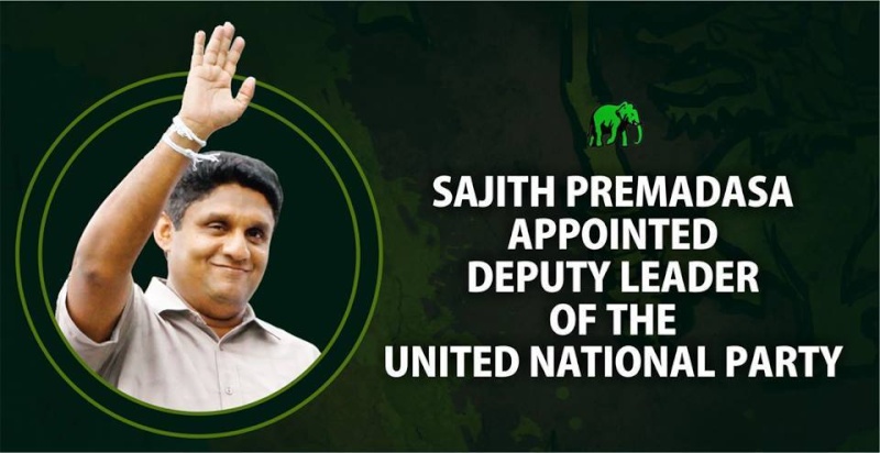 Sajith Premadasa appointed Deputy Leader of the UNP 19078010