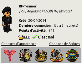 [Nouveaux Rapports d'Activités] RF-Teamer 319