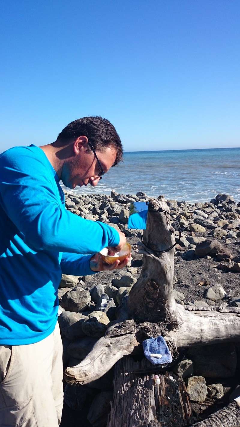 Shaving in Backpacking on the Lost Coast, CA 2014-036