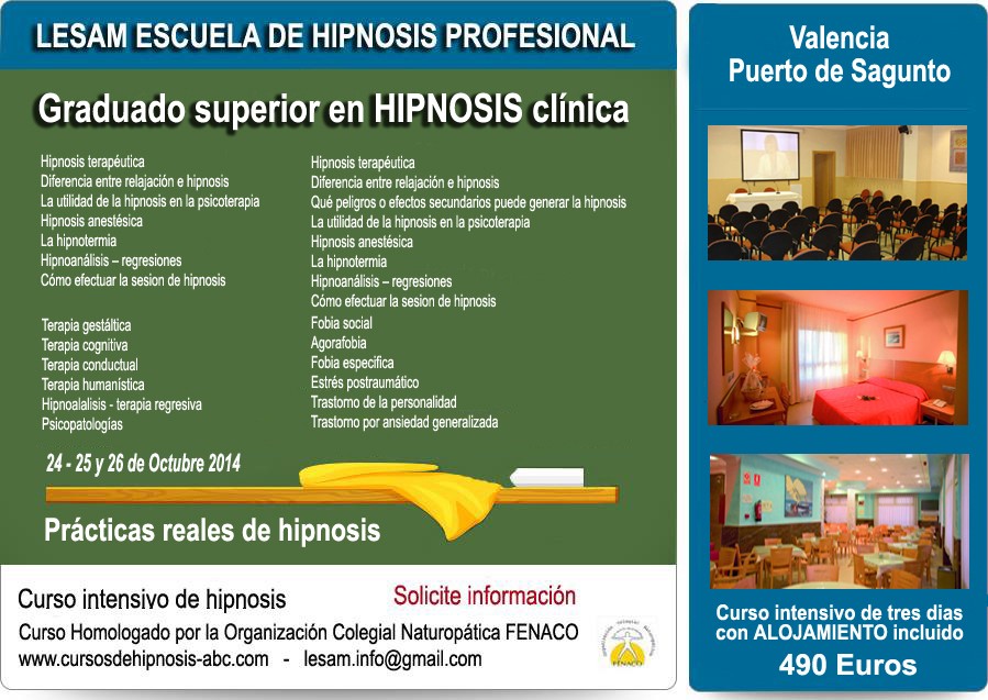 CURSO DE HIPNOSIS - GRADUADO SUPERIOR EN HIPNOSIS CLÍNICA Curso_12