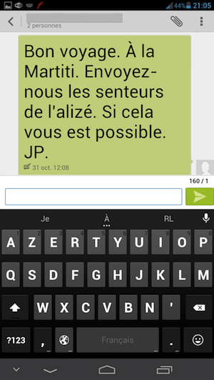 Senteurs au vent ou effluves sous le vent ? 110