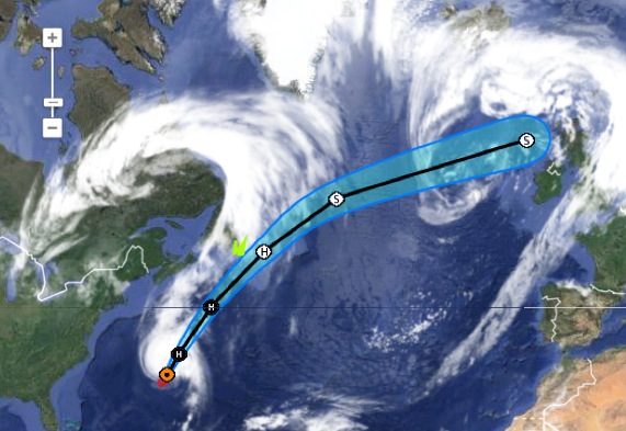 Cyclone GONZALO sur les îles du Nord des Antilles Captur19