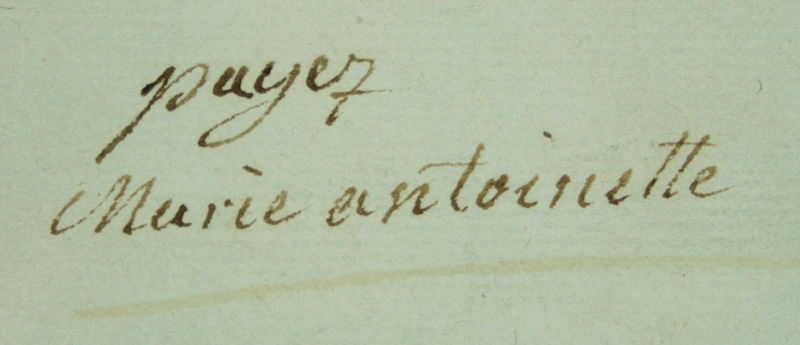 documents signés par la Reine Marie-Antoinette 10017_11