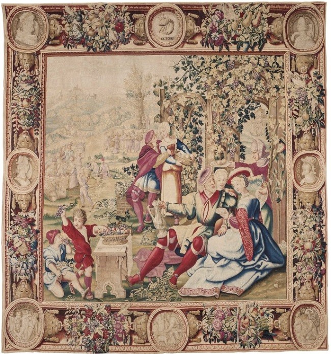 Une tapisserie des Gobelins au Nationalmuseum de Stockholm Tapiss11