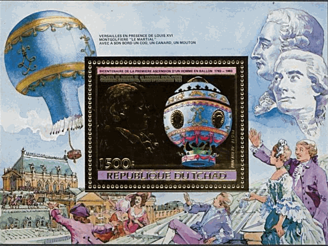 Marie-Antoinette, la Famille Royale et la Révolution en timbres-postes Tchadl11