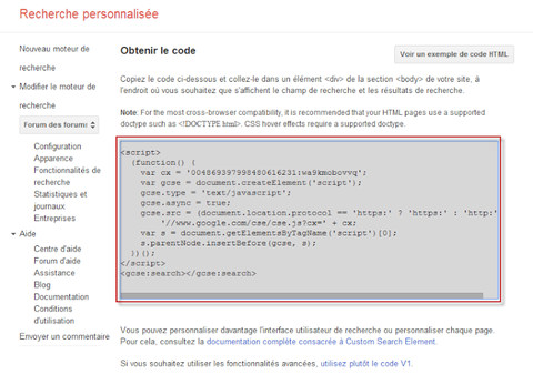 Ajouter Une Barre De Recherche Google à Votre Forum