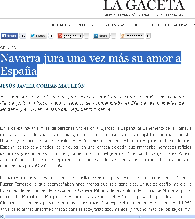 Navarra jura su amor a España Opinio10