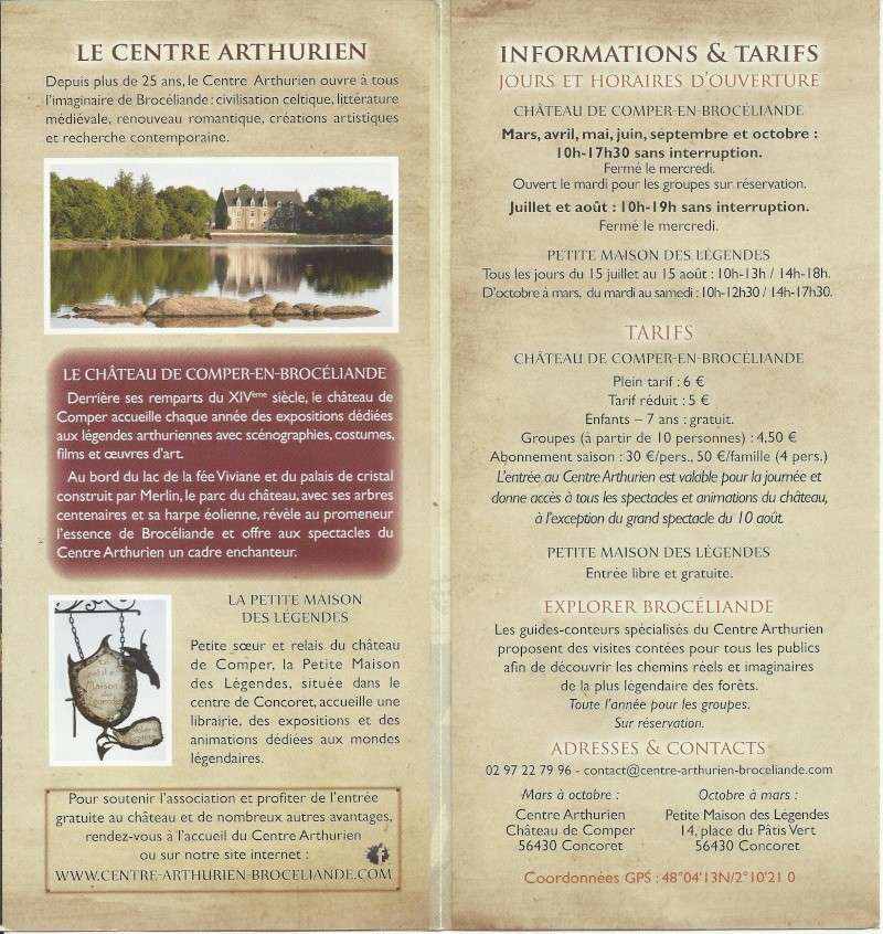 Château de Comper en brocéliande - Programme 2014 Comper10