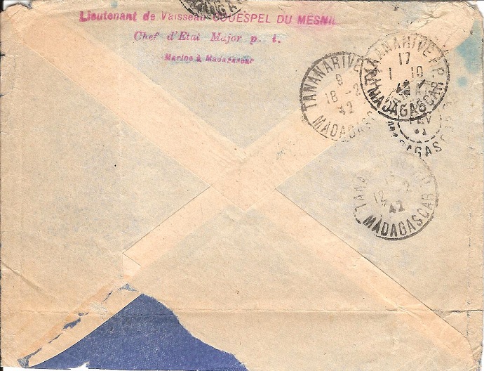 Bureau Postal Naval Temporaire N° 34 de Diego-Suarez Diego-11