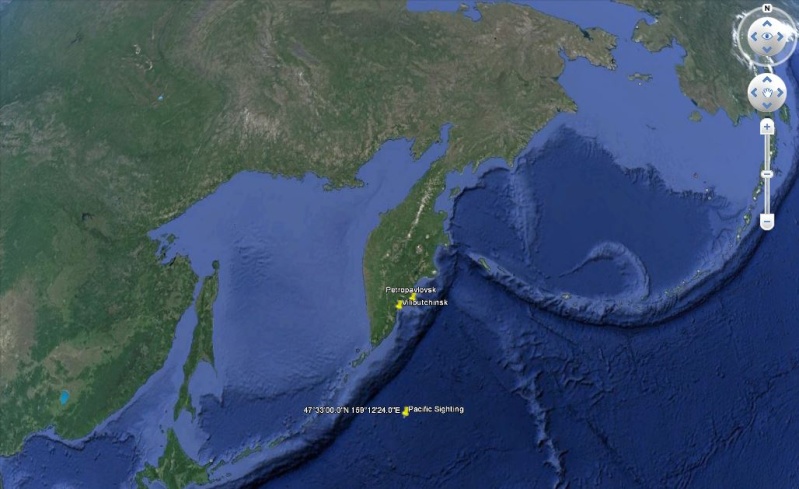 Observation d'un flash et de lumières non identifiées par des pilotes au dessus du Pacifique - 24/08/2014 Pacifi11