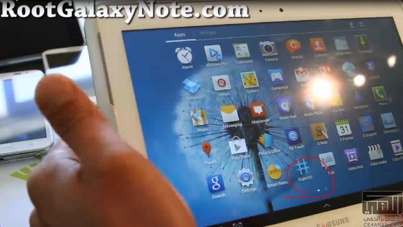 عمل روت لجهاز Samsung Galaxy Note 10.1 GT-N8000 77131310