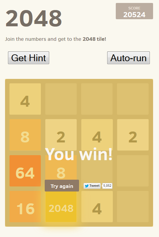 2048 - Post your high scores here 204811