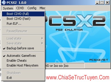 Phần mềm giả lập Game PS2 trên PC hay nhất - PCSX2 2218zi10