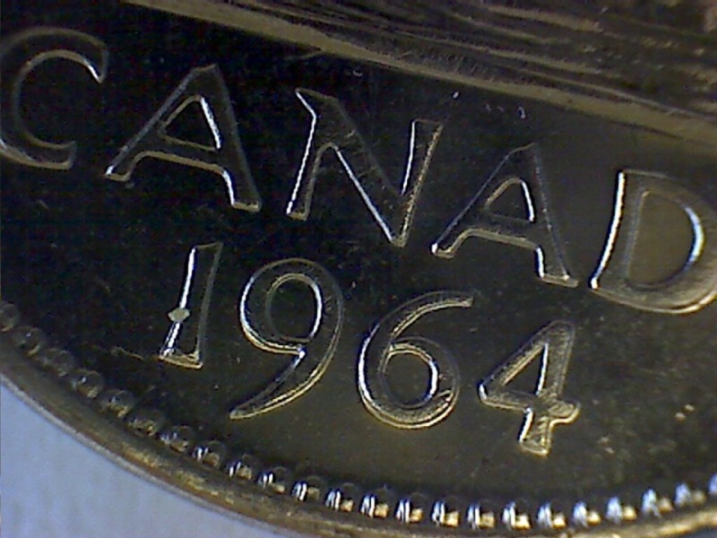 1964 - Coin Entrechoqué Double & Coin Détérioré (Dbl. Die Clash & DDD)   0111