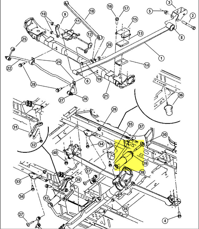 Recherche schéma suspension arrière du Dodge Caravan 2002 2002ca11