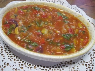 sauce tomate aux poivrons et basilic + photos. 45373_10