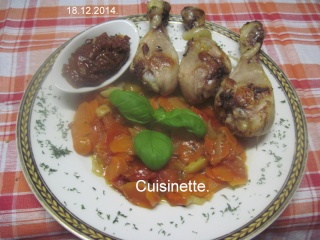 Pillons de poulet aux carottes.+ photos. Img_4710