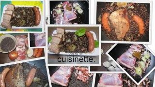 Lentilles aux saucisses fumées et poitrine de porc +  photos Lentil10