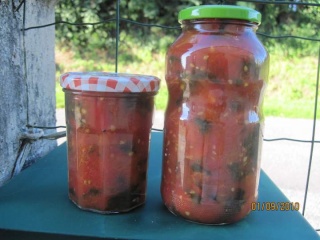 Sauce tomate cuisinée à l'oseille  stérilisation. Sauce_13