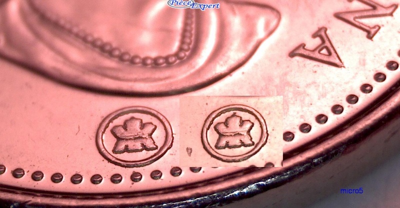 2014 - Coin Détérioré, Éclat de coin, Logo &  sur II (Deteriorated Die, Die Chip) 5_cen402