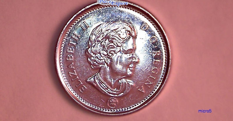 2011 - Éclat de Coin, Feuille Droite # 1 (Die Chip) 5_cen444
