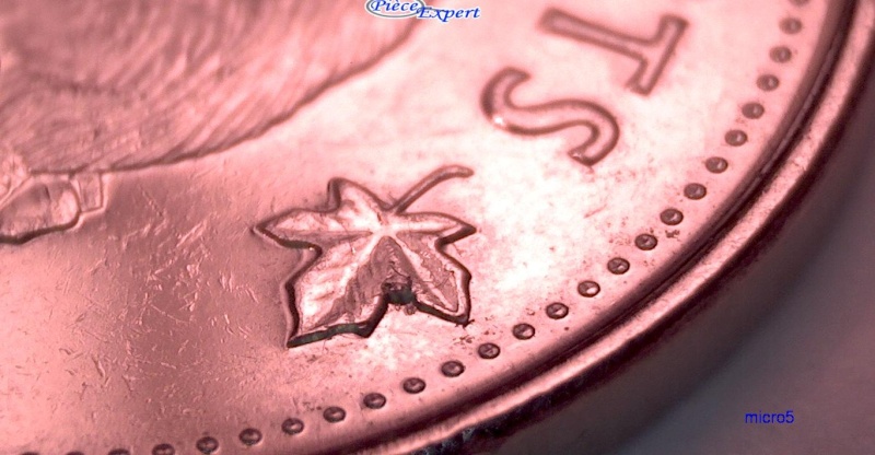 2011 - Éclat de Coin, Feuille Droite # 1 (Die Chip) 5_cen473