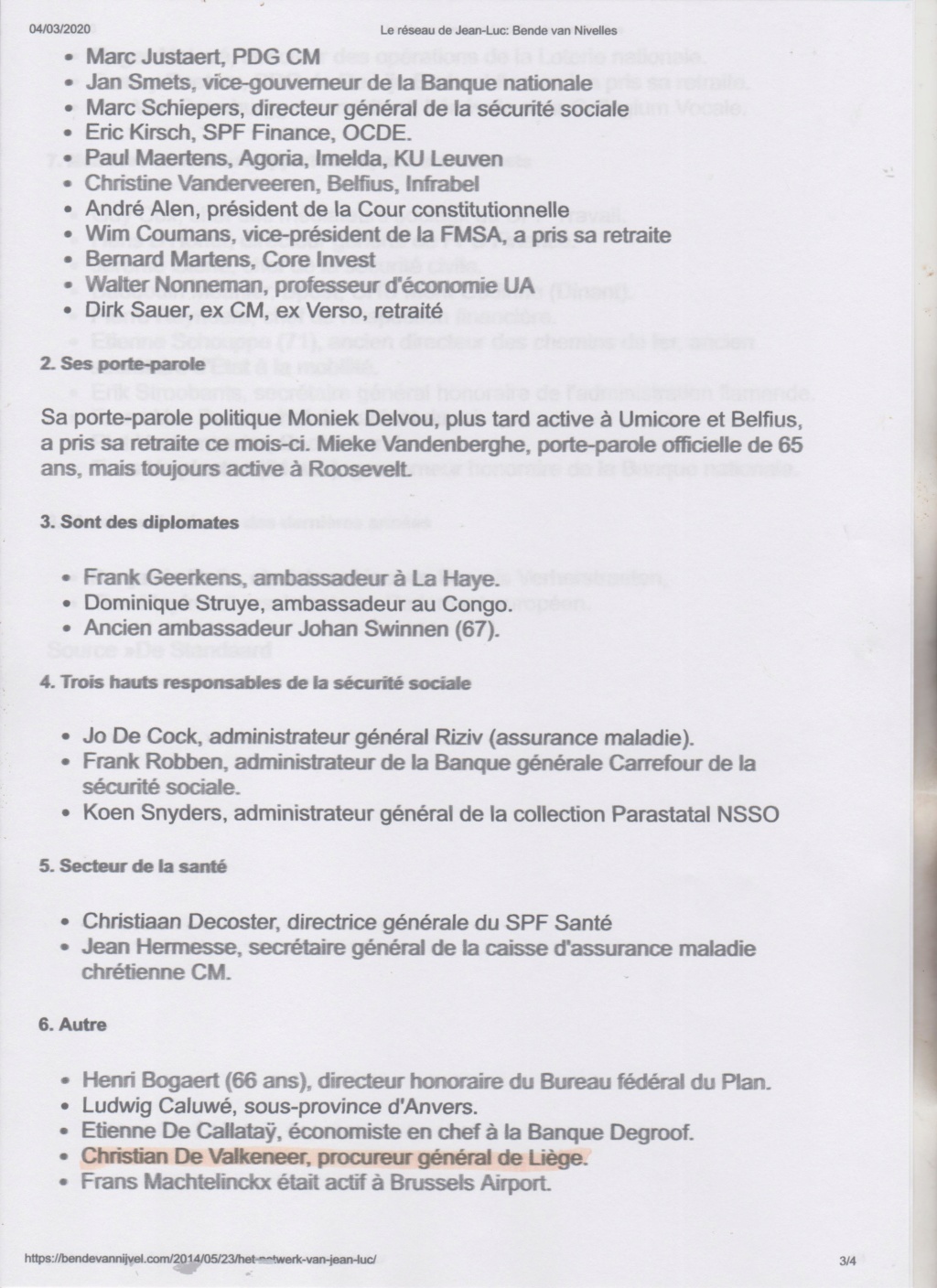 QUI CONNAIS  "Le Réseau de Jean-Luc" DEHAENE Reseau12