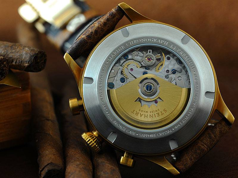 Nouvelle Steinhart Marine Chronograph bronze premium Steinh14