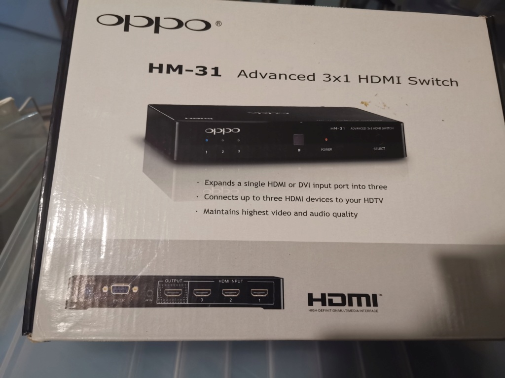 Oppo HM-31 3 x 1 HDMI switch (Sold) Img_2036