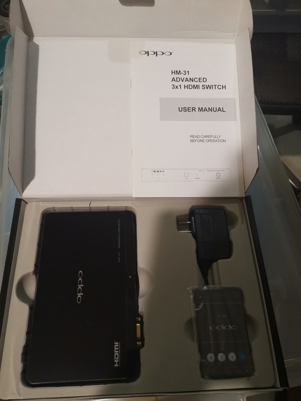 Oppo HM-31 3 x 1 HDMI switch (Sold) Img_2038