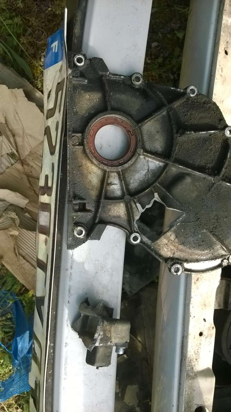 démontage poulie damper