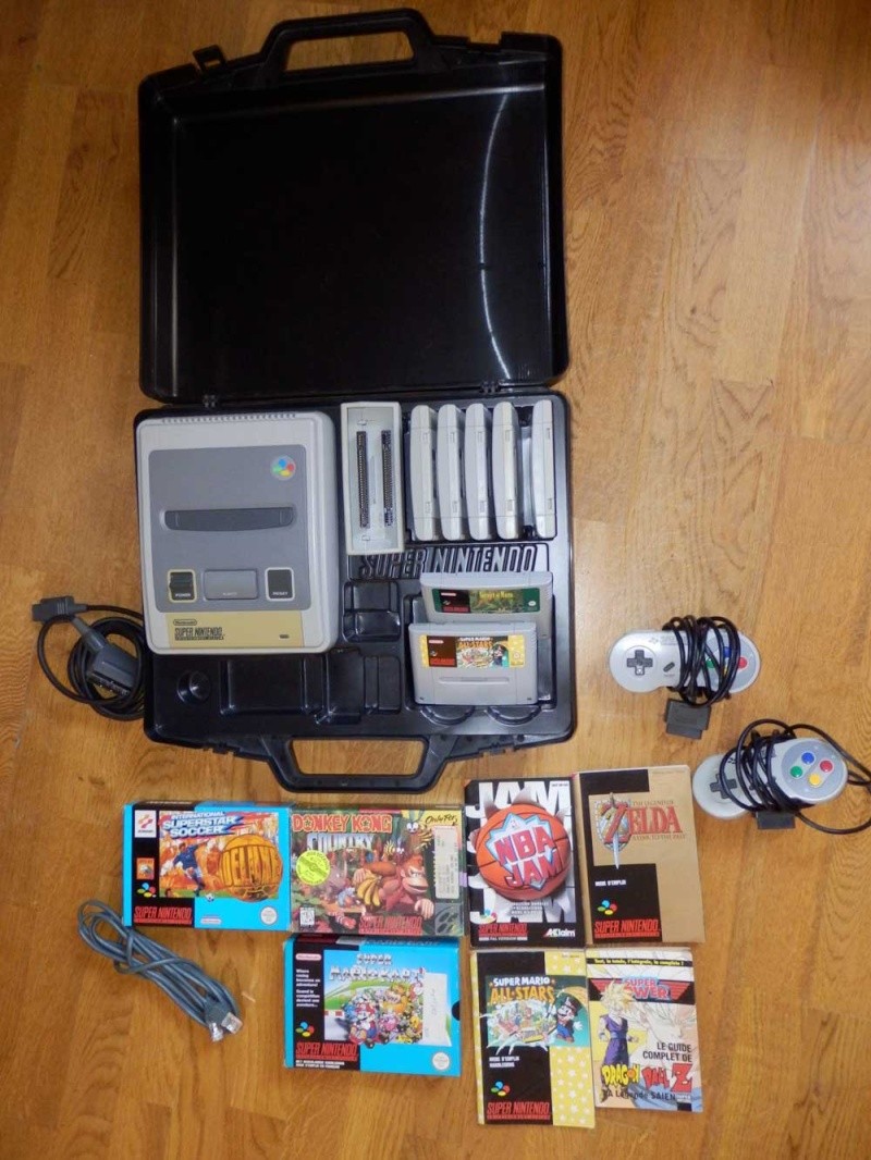 [EST] Super nes + valise Nintendo +jeux (boite et loose) Snes111